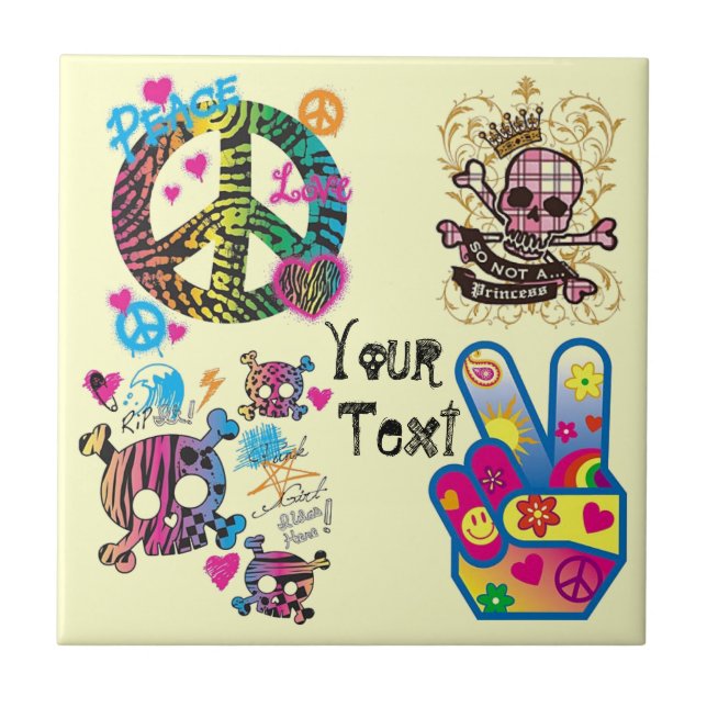 Peace 2 Tile Fliese (Vorderseite)