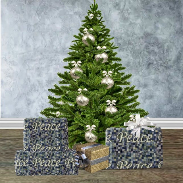 Peace Abounds Geschenkpapier (Peace Abounds in this elegant-looking wrapping paper, which perfectly sets the Christmas mood!)