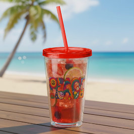 Peace Acrylic Tumbler Acryltrinkbecher