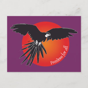 Peace and Freedom for all Postkarte