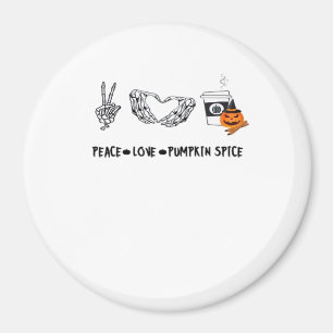 Peace and Pumpkin Gewürz, Halloween Skeletton-Klas Magnet