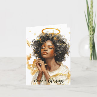Peace Angel Card by Alicia McDaniel Fine Art Dankeskarte