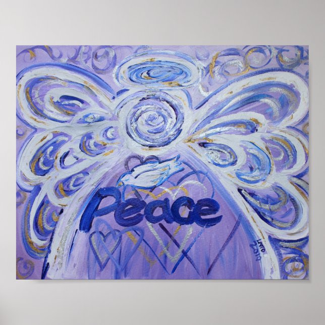 Peace Angel Inspiration Art Print Poster (Vorne)