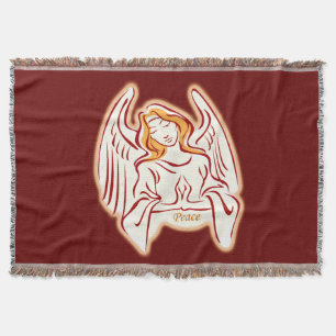 Peace Angel Throw Blanket Decke