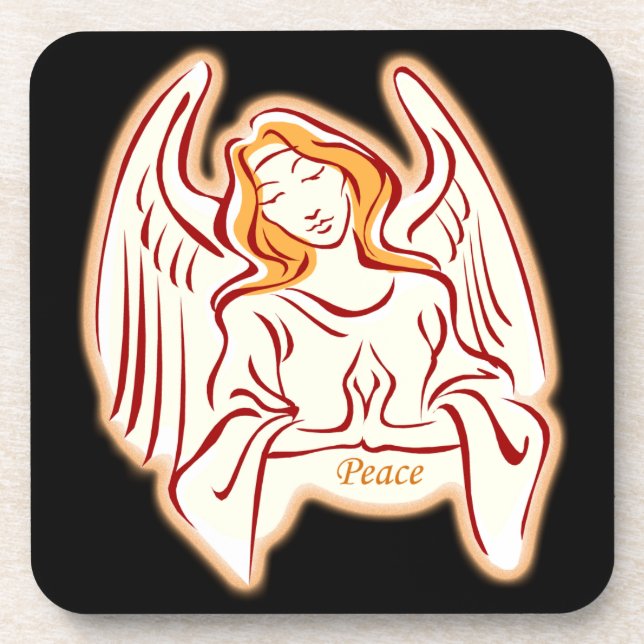 Peace Angel Untersetzer (Vorderseite)