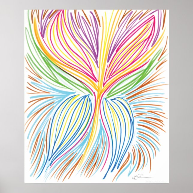 Peace Art: März 14, 2016 "Fly" Poster (Vorne)