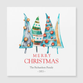 Peace Baby Doodle Pine Weihnachtsbaum Geschenke Magnetkarte