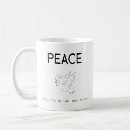 Peace be still bird flying kaffeetasse