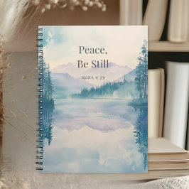 Peace Be Still Christian Scripture – Mark 4:39 Notizblock