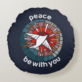 Peace be with you rundes kissen