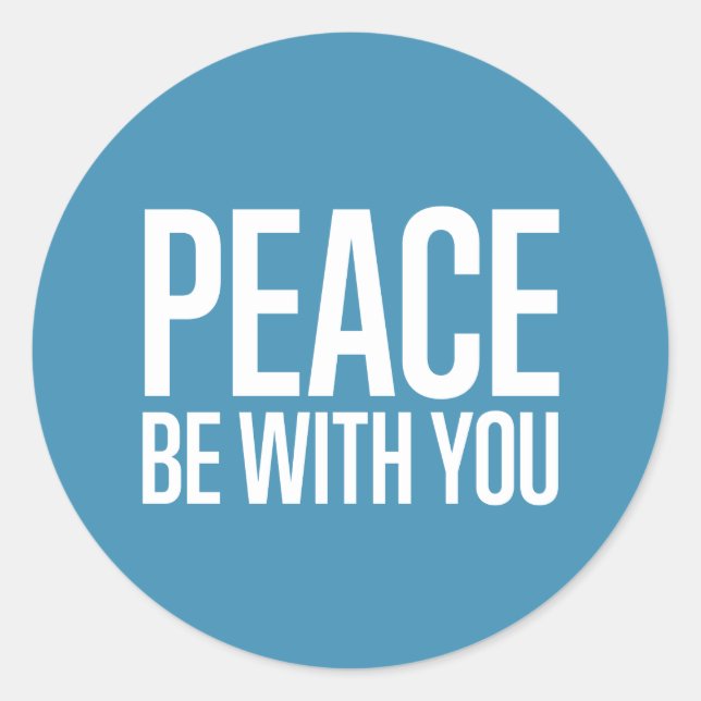 Peace Be With You Sticker (Devant)