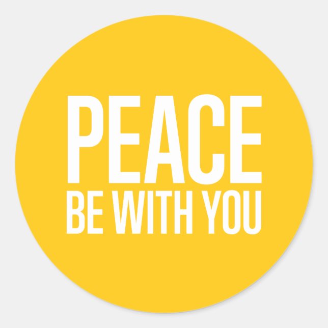 Peace Be With You Sticker (Devant)