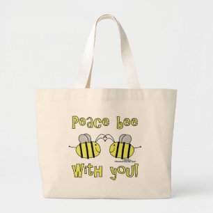 Peace Bee with you Jumbo Stoffbeutel
