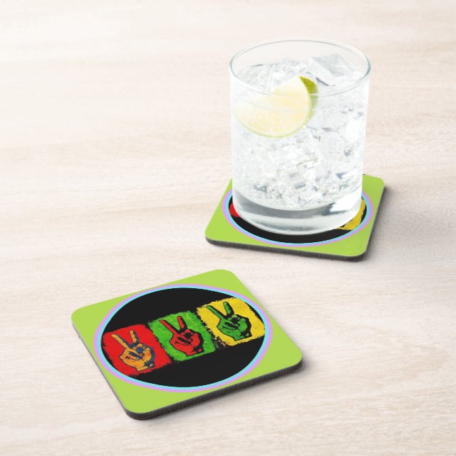 Peace Beverage Coaster Getränkeuntersetzer (Rechte Seite)