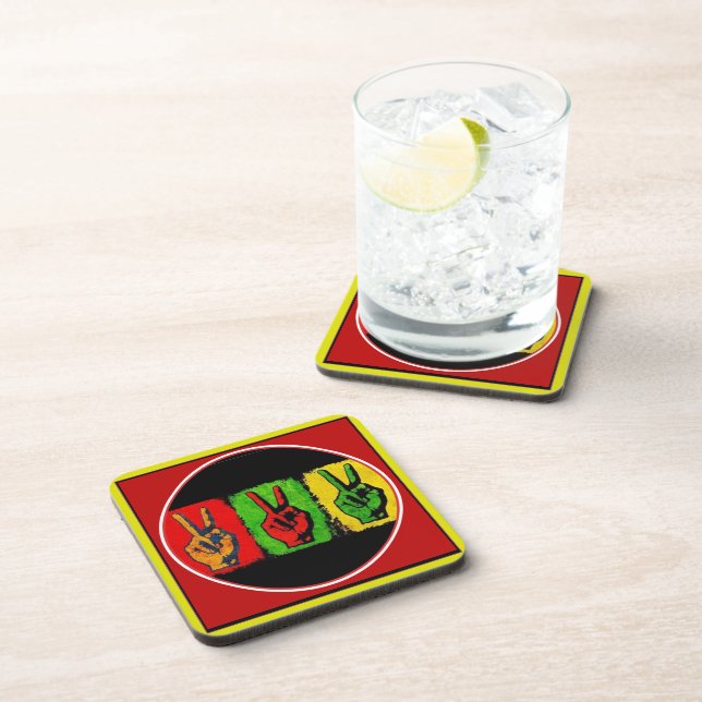 Peace Beverage Coaster Getränkeuntersetzer (Rechte Seite)
