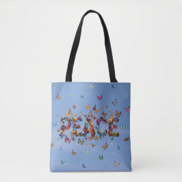 PEACE Blue Sky Butterflies | Motivational Hope Joy Tasche