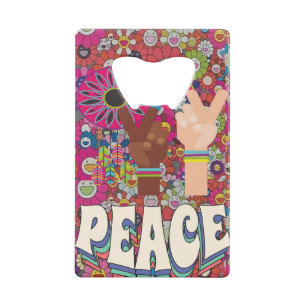 Peace Bottle Opener Geldbeutel Flaschenöffner