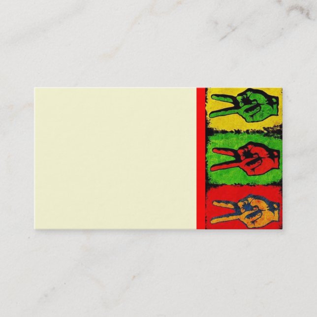 Peace Business Card Visitenkarte (Vorderseite)