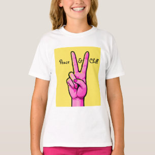 Peace & Chill ✌️ T-shirt à main minime