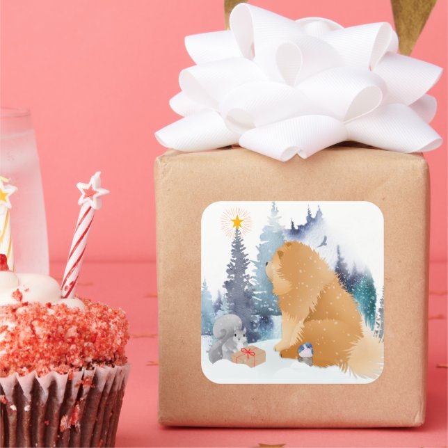 PEACE Chow chien 2 tailles autocollants (Fête)