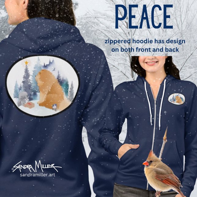 PEACE Chow hoodie back and front (Von Creator hochgeladen)