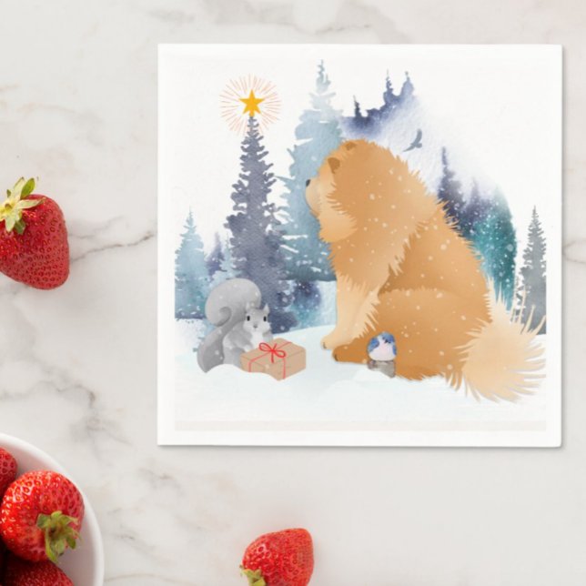 PEACE Chow Hundefarben Serviette (Von Creator hochgeladen)