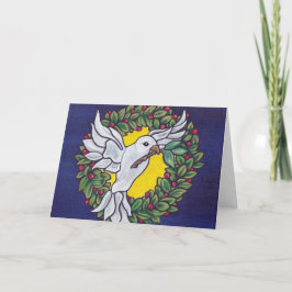 Peace Christmas Grußkarte Feiertagskarte
