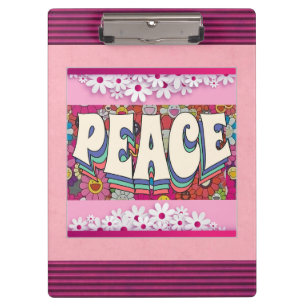 Peace Clipboard Klemmbrett