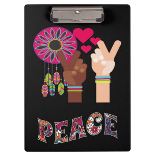 Peace Clipboard Klemmbrett