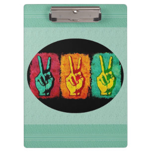 Peace Clipboard Klemmbrett