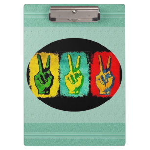 Peace Clipboard Klemmbrett