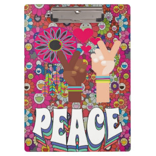 Peace Clipboard Klemmbrett