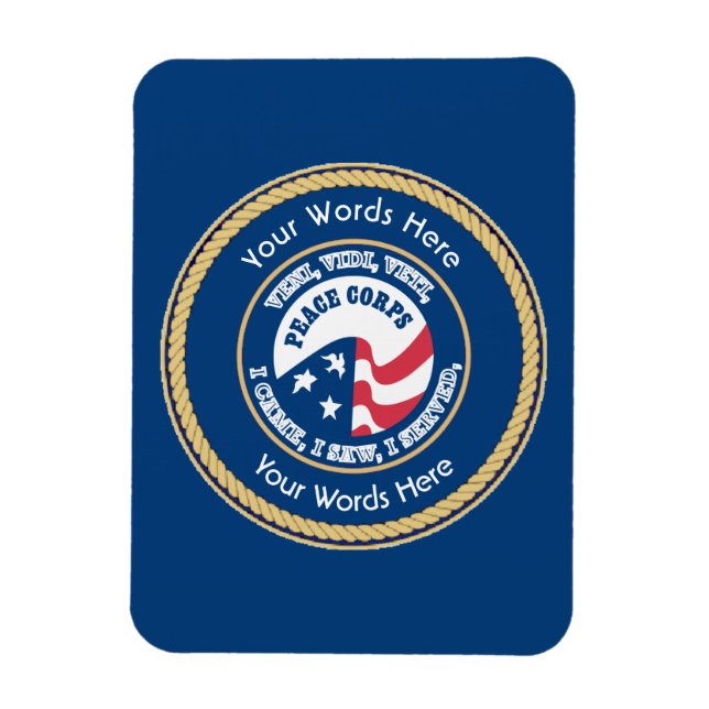 Peace Corps VVV Universal Shield Magnet (Vertikal)
