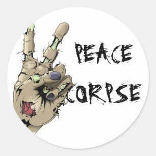 PEACE CORPSE RUNDER AUFKLEBER