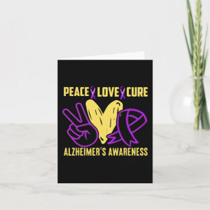 Peace Cure Liebe Alzheimer's Awareness Karte
