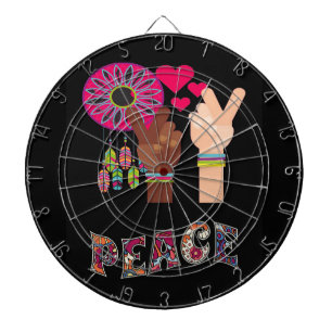 Peace Dart Board Dartscheibe