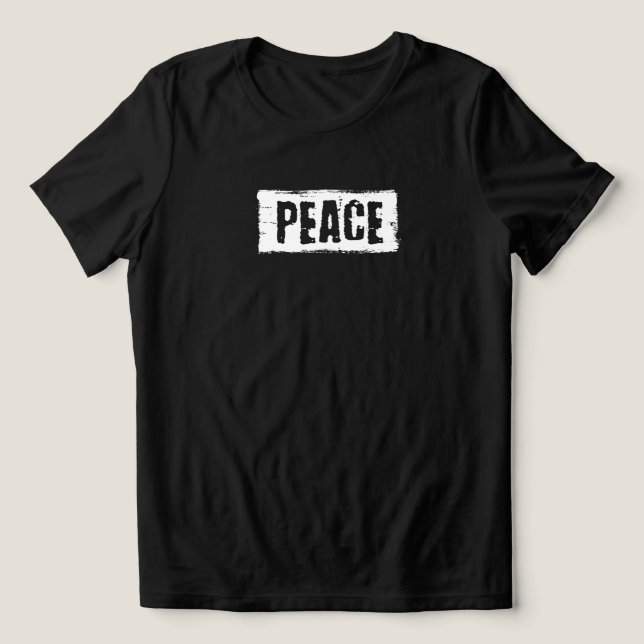 Peace Double Sided  Tri-Blend Shirt (Design Vorderseite)
