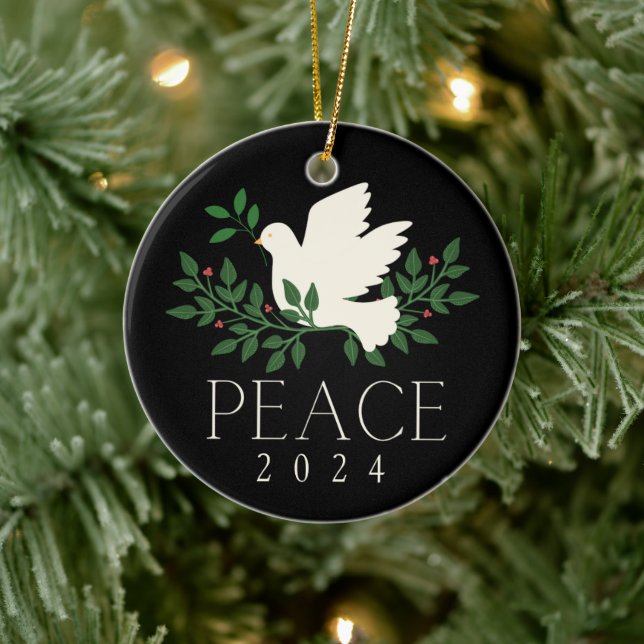 Peace Dove Christmas Holiday Ornament (Baum)