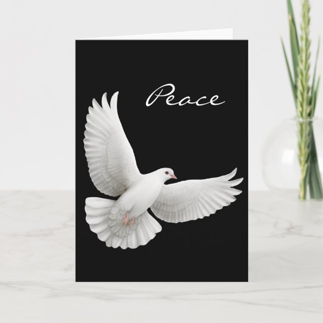 Peace Dove Grußkarte Karte (Vorderseite)