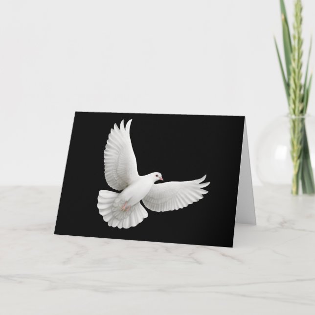 Peace Dove Grußkarte Karte (Vorderseite)