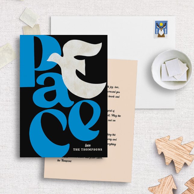 PEACE Dove Holiday Card Karte (Von Creator hochgeladen)