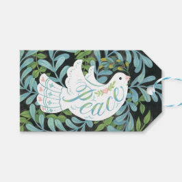 Peace Dove Illustrated Christmas Geschenkanhänger