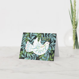 Peace Dove Illustriert Weihnachten Karte