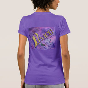 Peace Dove Inspiration Word Art T - Shirt