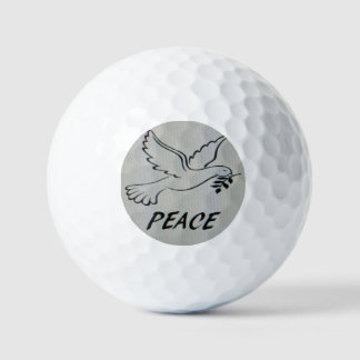 Peace Dove Key Chain with scripture Golfball