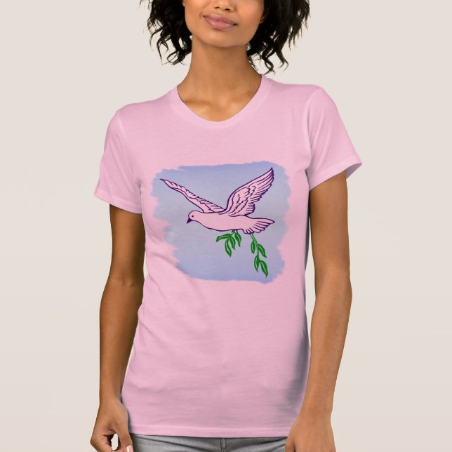 Peace Dove Olive Branch Shirt (Vorderseite)