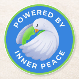 Peace Dove Paper Untersetzer - Powered by Inner Pe