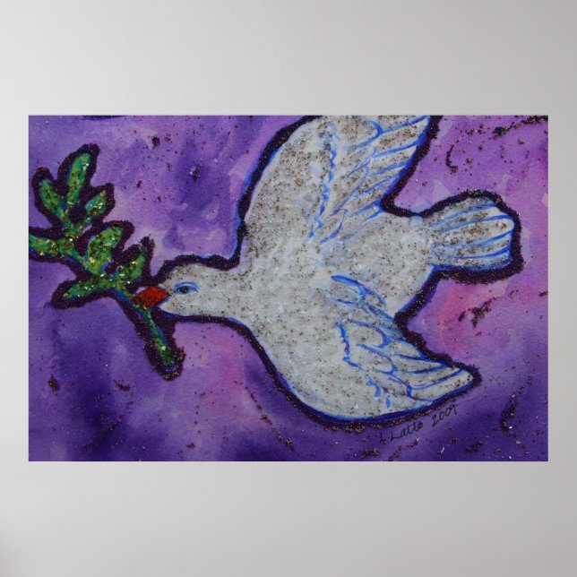 Peace Dove Print Poster (Vorne)