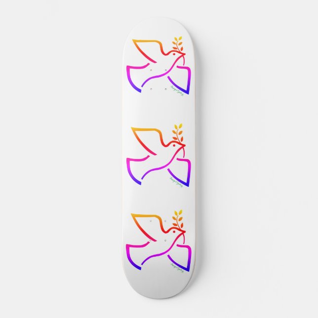 Peace Dove Skateboard (Vorderseite)