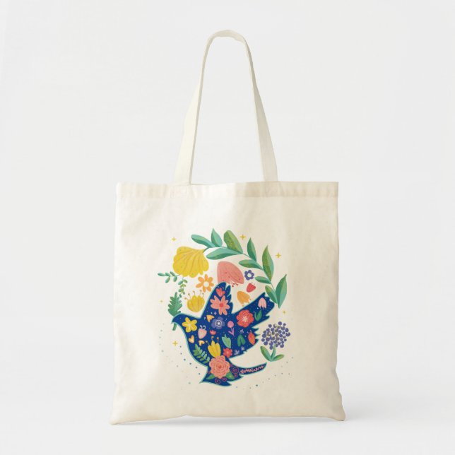 Peace Dove Tote Bag Tragetasche (Vorne)